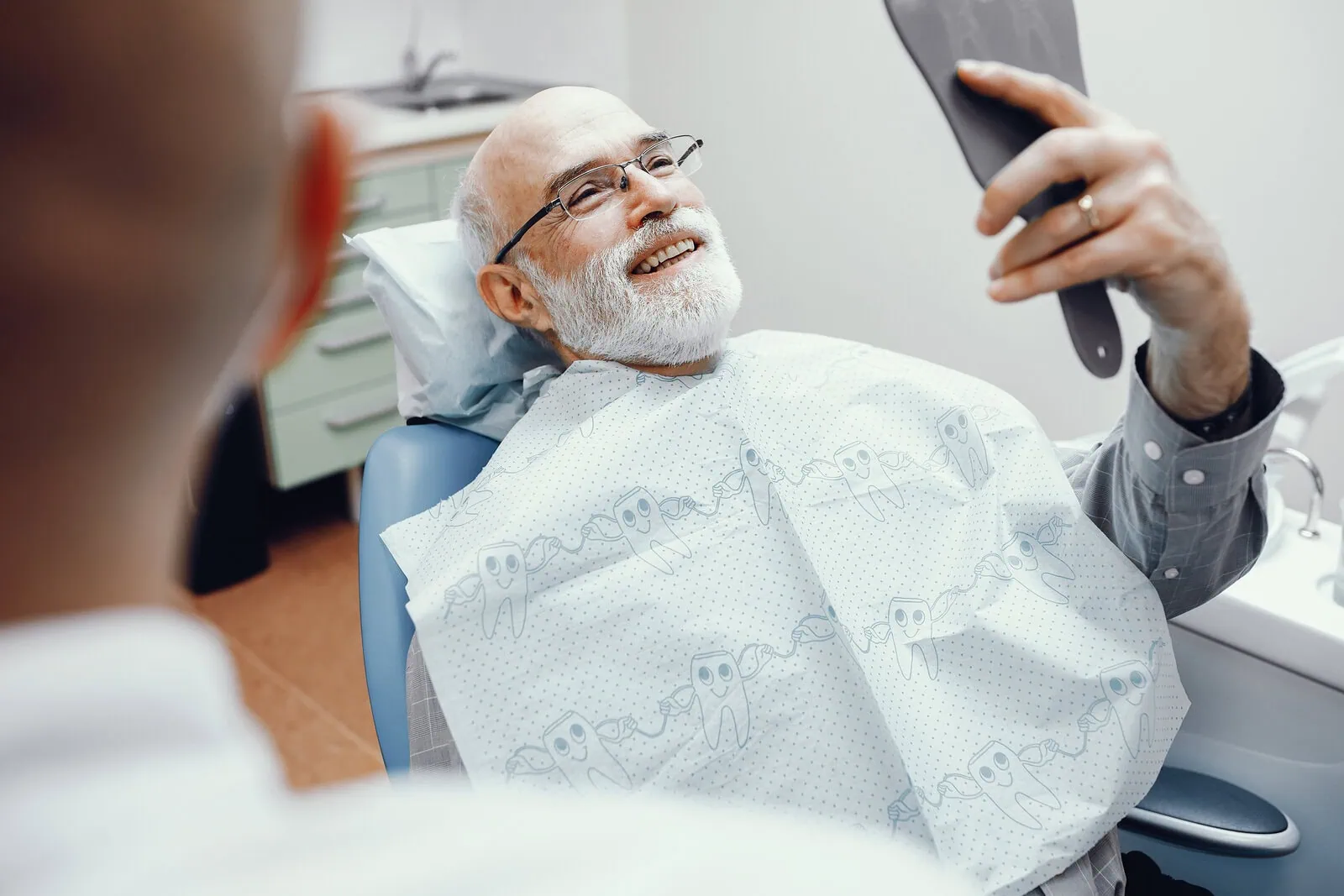 Implant-supported denture shown as a stable alternative to a traditional denture